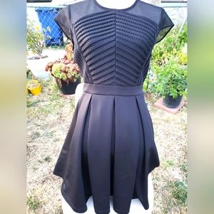 Elegant black fit and flare Gabby Skye dress